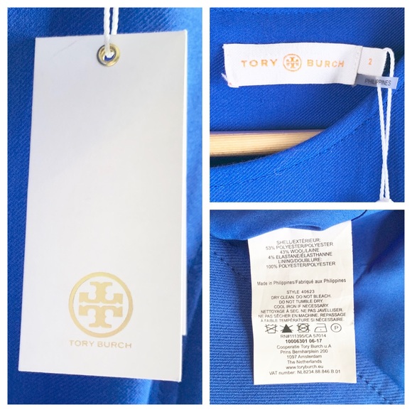 🎉🎉2xHP🎉🎉Gorgeous Tory Burch Dress Dahlia Blue - Picture 7 of 8